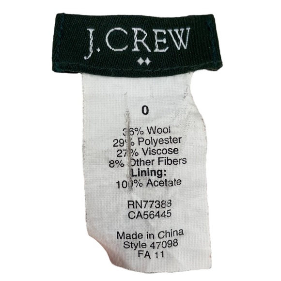 J.Crew Brown Tweed Wool Blend Mini Skirt Lined Slant Pockets Business Casual - Picture 2 of 9